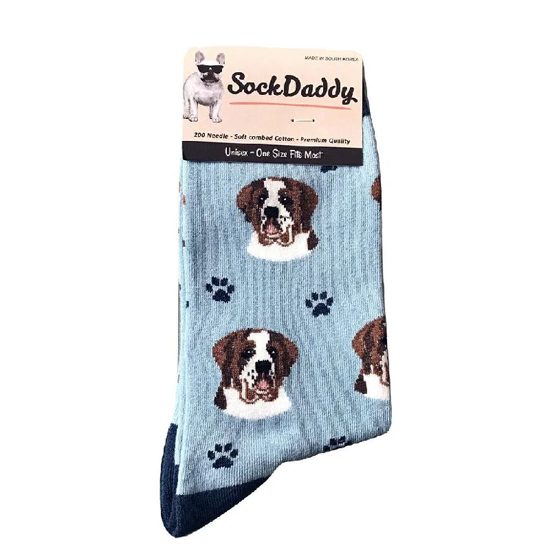 Dog Breed Crew Socks - Saint Bernard