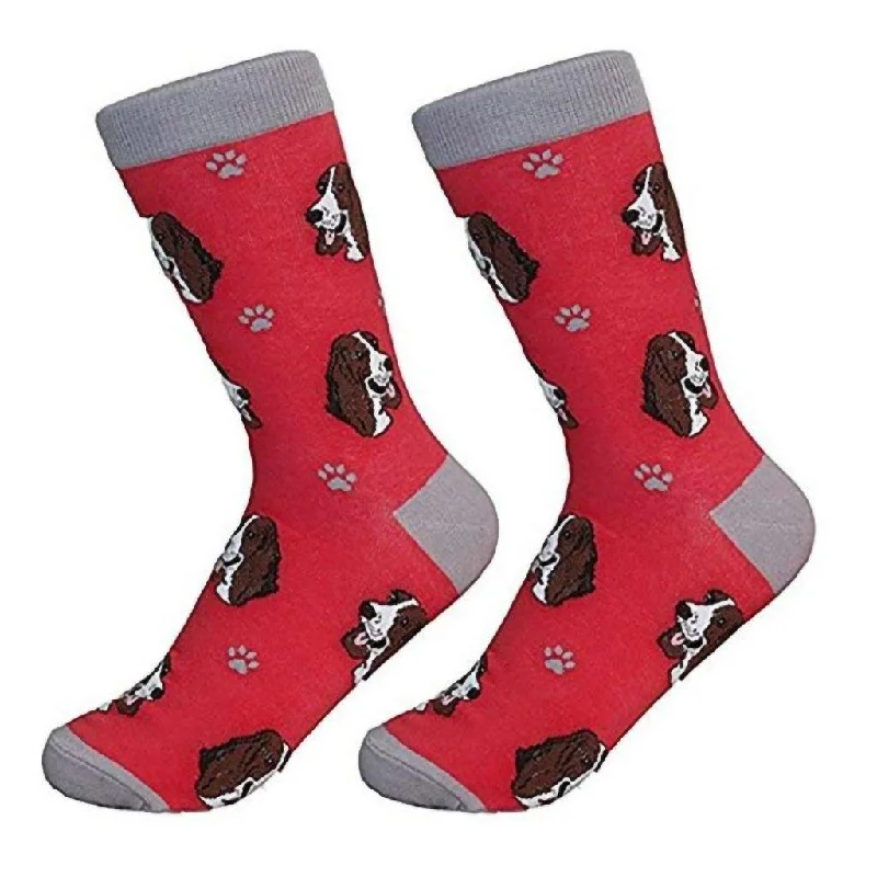 Dog Breed Crew Socks - Basset Hound