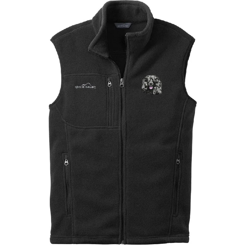 Portuguese Water Dog Embroidered Mens Fleece Vest