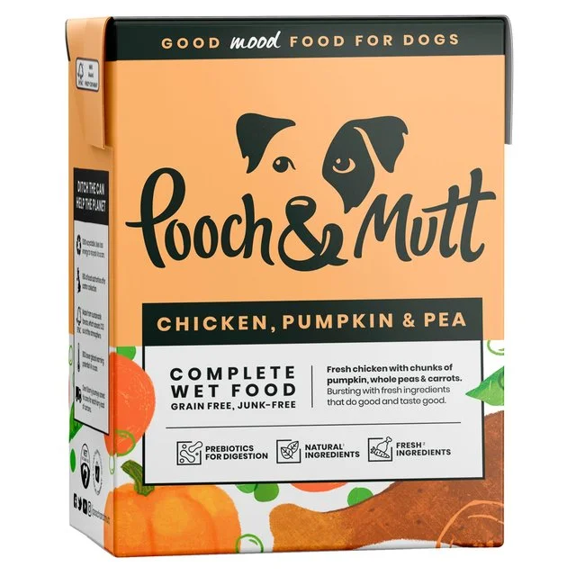 - Dog food for pregnancy and lactationPooch & Mutt Chicken with Pumpkin & Pea Wet Dog Food   375g