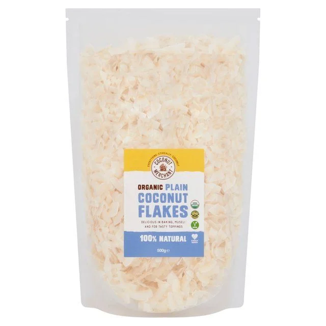 Coconut Merchant Organic Coconut Flakes   500g