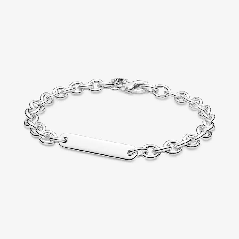 PANDORA : Engravable Bar Link Bracelet