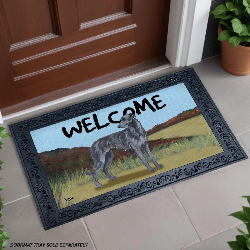 Scottish Deerhound Welcome Mat