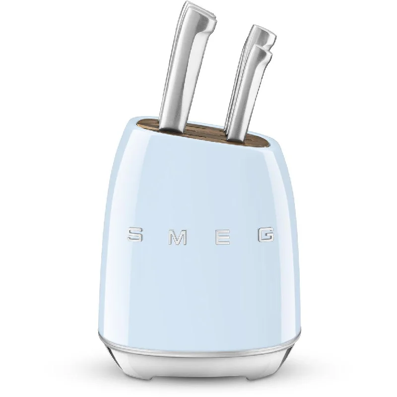 Smeg Retro-Style Knife Block with Knives KBSF01PB