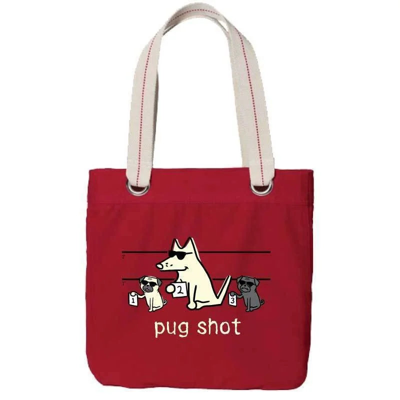 Pug Shot - Canvas Tote