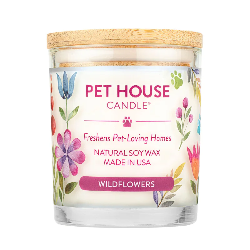 5. **Pet backpack is breathable**One Fur All Pet House 9oz Candle - Wildflowers