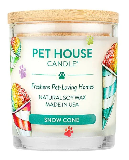 2. **Dog raincoat is waterproof and windproof**One Fur All Pet House 9oz Candle - Snowcone