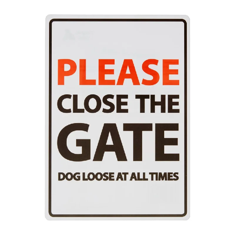 - Pet toy safety reviewsDog Sign - Please Close The Gate Dogs Loose At All Times